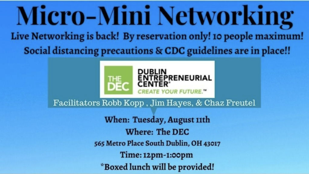 Micro-Mini Networking Event at The DEC